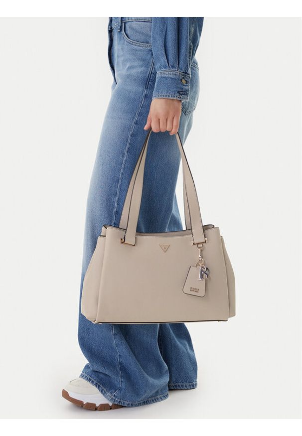 Guess Torebka Evie HWBG96 64220 Beżowy. Kolor: beżowy. Materiał: skórzane