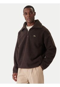 Lacoste Polar SH5500 Brązowy Relaxed Fit. Kolor: brązowy. Materiał: syntetyk