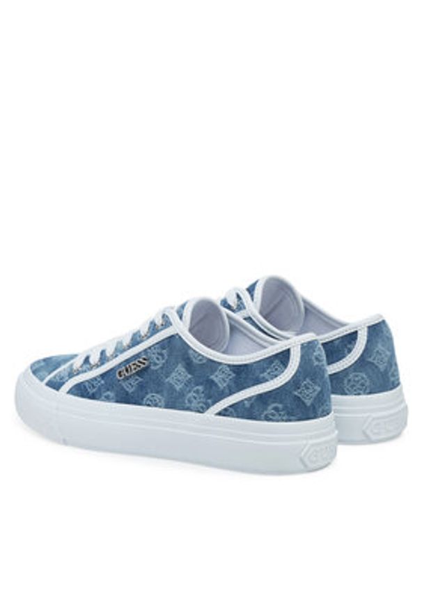 Guess Sneakersy FLJJX7 FAL12 Niebieski. Kolor: niebieski. Materiał: skóra