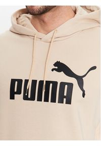 Puma Bluza Essentials Big Logo 586687 Beżowy Regular Fit. Kolor: beżowy. Materiał: bawełna #4