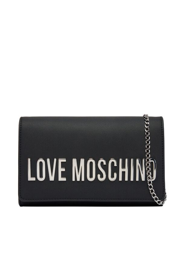 Love Moschino - LOVE MOSCHINO Torebka JC4103PP0OKD000B Czarny. Kolor: czarny. Materiał: skórzane
