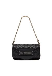 Love Moschino - LOVE MOSCHINO Torebka JC4054PP1ILA000A Czarny. Kolor: czarny. Materiał: skórzane