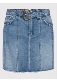 Liu Jo Spódnica jeansowa UA2155 D4622 Niebieski Regular Fit. Kolor: niebieski. Materiał: bawełna, jeans
