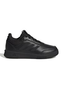 Adidas - Buty adidas Tensaur Sport 2.0 K Jr GW6424 czarne. Okazja: na uczelnię. Zapięcie: sznurówki. Kolor: czarny. Materiał: guma, syntetyk, materiał, skóra. Szerokość cholewki: normalna. Wzór: gładki. Sport: fitness #4