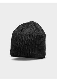 4f - Czapka zimowa z opaską polarową NoWind PRO® męska - czarna. Kolor: czarny. Materiał: polar. Sezon: zima #1