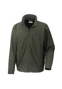 RESULT - Oddychająca Polarowa Kurtka Przeciwdeszczowa Extreme Climate Stopper. Kolor: zielony. Materiał: polar. Sport: turystyka piesza
