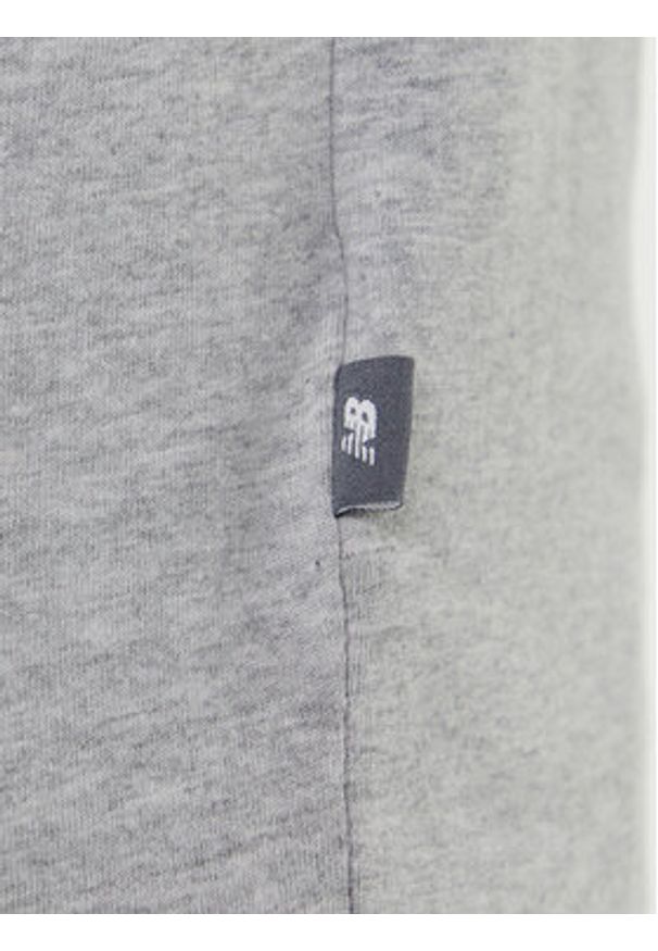 New Balance T-Shirt MT53941 Szary Regular Fit. Kolor: szary. Materiał: bawełna