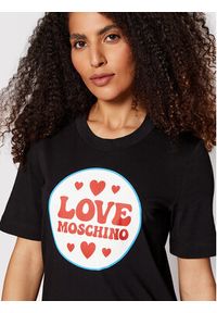 Love Moschino - LOVE MOSCHINO Sukienka codzienna W5A0228E 1951 Czarny Regular Fit. Okazja: na co dzień. Kolor: czarny. Materiał: bawełna. Typ sukienki: proste. Styl: casual #5