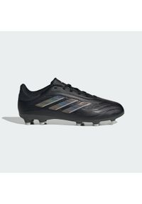 Adidas - Buty Copa Pure II League FG. Kolor: czarny, szary, wielokolorowy. Materiał: syntetyk, materiał, skóra