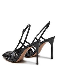 LE SILLA - Le Silla Sandały Slingback Cage 2316B100RCPPKAB001 Czarny. Kolor: czarny. Materiał: lakier, skóra