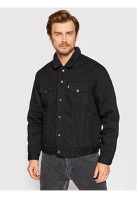 Levi's® Kurtka jeansowa Type III Sherpa 16365-0100 Czarny Regular Fit. Kolor: czarny. Materiał: bawełna #1