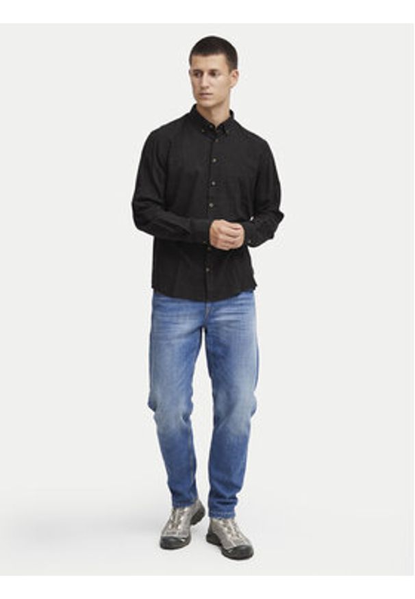 Blend Koszula 20716243 Czarny Regular Fit. Kolor: czarny. Materiał: bawełna