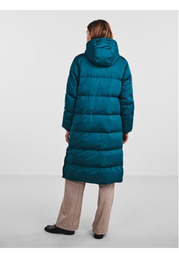 YAS Kurtka puchowa 26023635 Turkusowy Regular Fit. Kolor: turkusowy. Materiał: syntetyk