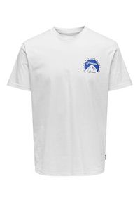 Only & Sons T-Shirt 22027013 Biały Regular Fit. Kolor: biały. Materiał: bawełna #4