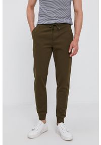 Polo Ralph Lauren Spodnie 710652314004 męskie kolor zielony gładkie. Kolor: zielony. Wzór: gładki #1