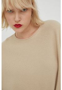 Drykorn sweter z domieszką kaszmiru damski kolor beżowy lekki. Kolor: beżowy. Materiał: kaszmir. Długość rękawa: długi rękaw. Długość: długie #3