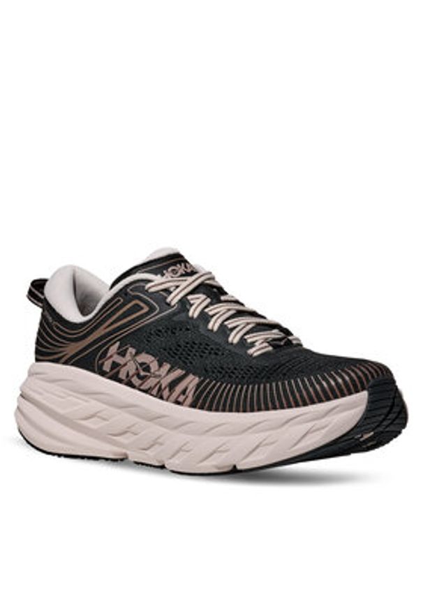 HOKA - Hoka Buty do biegania Bondi 7 1110519 Czarny. Kolor: czarny. Materiał: materiał