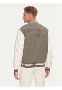 Replay Kurtka bomber M8414 .000.84768 Beżowy Regular Fit. Kolor: beżowy. Materiał: syntetyk