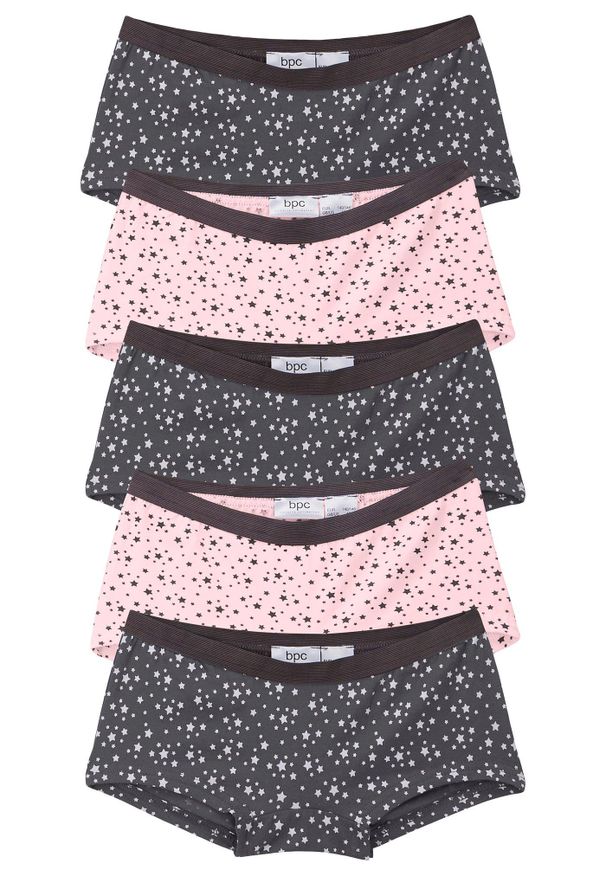 bonprix - Figi z miękką bawełną (5 par). Kolor: szary. Materiał: bawełna