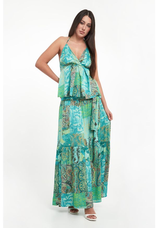 Liu Jo - Spódnica maxi z wzorem paisley LIU JO. Wzór: paisley