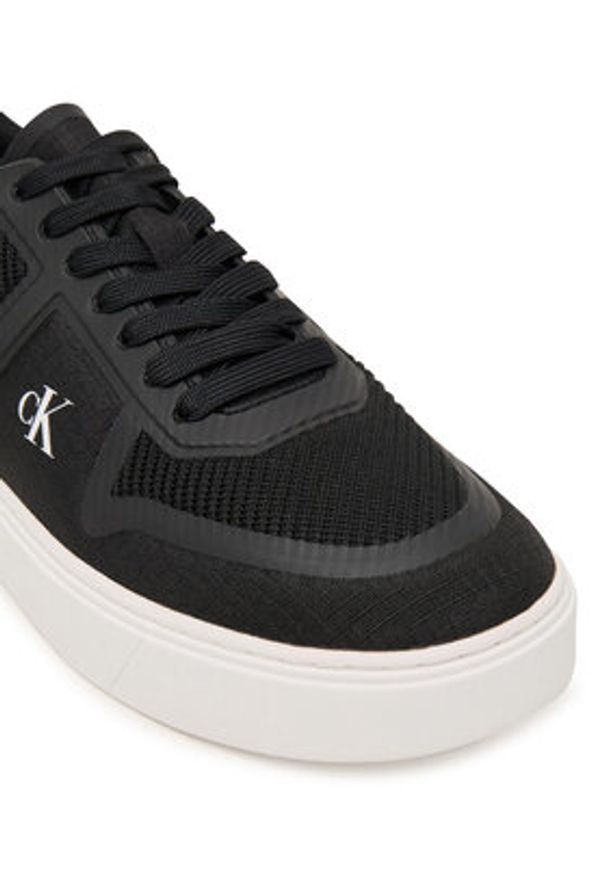 Calvin Klein Sneakersy Claccic Cups Laceup Knit HM0HM02130 Czarny. Kolor: czarny. Materiał: materiał