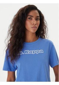 Kappa T-Shirt Frega 351M1KW Turkusowy Regular Fit. Kolor: turkusowy. Materiał: bawełna #4