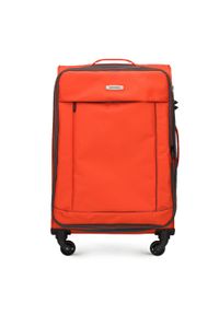Wittchen - Średnia miękka walizka basic. Kolor: pomarańczowy. Materiał: poliester. Styl: klasyczny #1