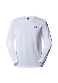 Koszulka sportowa męska The North Face Simple Dome. Kolor: biały. Długość rękawa: długi rękaw. Długość: długie