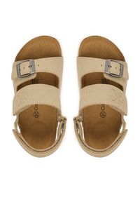 Calvin Klein Sandały Velcro V3X2-83328-0315 S Beżowy. Kolor: beżowy. Materiał: skóra #6