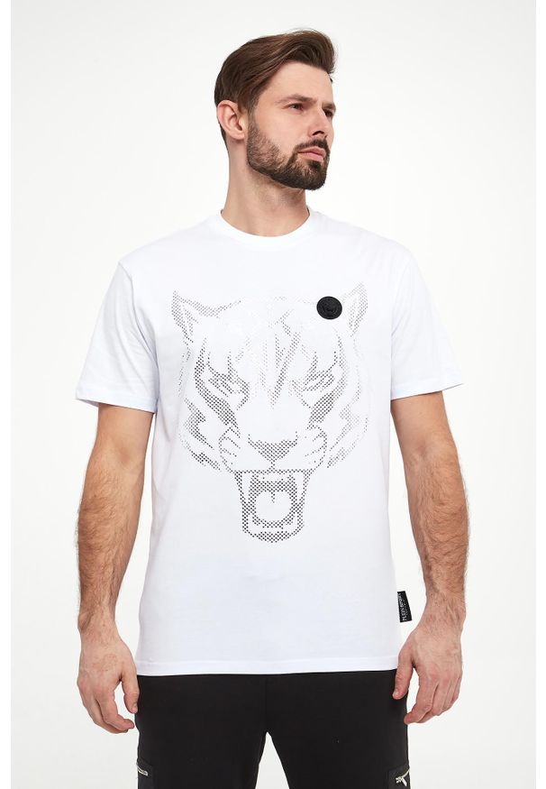 Plein Sport - T-shirt męski PLEIN SPORT. Styl: sportowy
