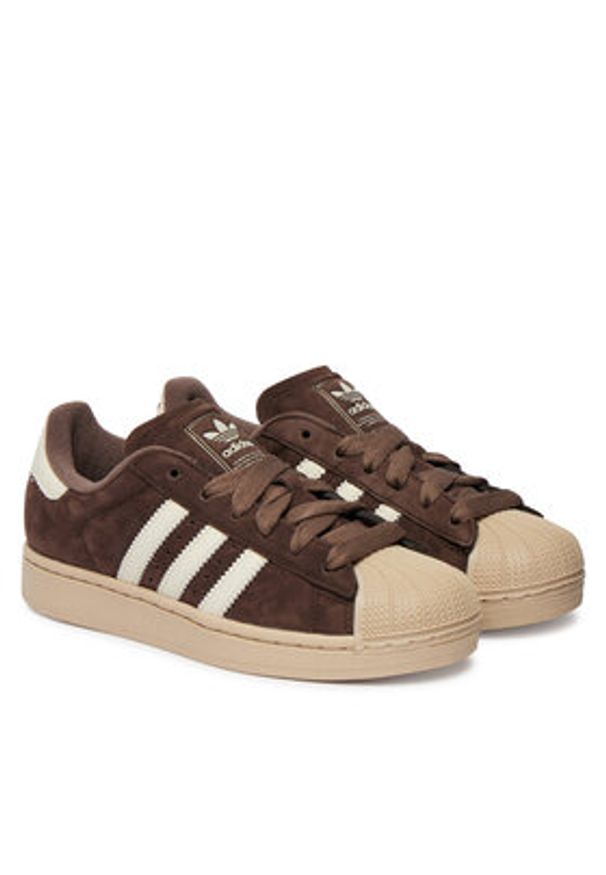 Adidas - adidas Sneakersy Superstar II IH9314 Brązowy. Kolor: brązowy. Materiał: nubuk, skóra. Model: Adidas Superstar