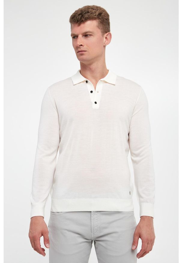 Liu Jo - Sweter męski z wełny merino LIU JO. Materiał: wełna