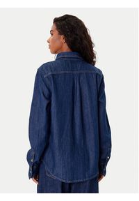 Guess Jeans Koszula jeansowa W5YH37 D5M8D Granatowy Regular Fit. Kolor: niebieski. Materiał: bawełna