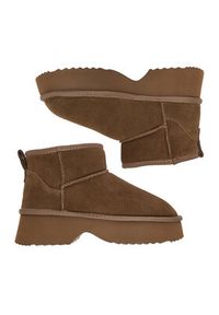 Badura Śniegowce EO-ANIKA-TS6302-01 Brązowy. Kolor: brązowy. Materiał: zamsz, skóra #5
