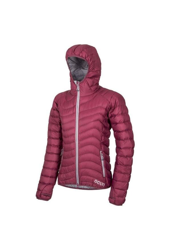 OCUN - Kurtka puchowa damska Ocun Tsunami Eco. Kolor: różowy. Materiał: puch. Sport: turystyka piesza