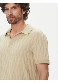 Marciano Guess Polo 5GHP03 6326A Beżowy Regular Fit. Typ kołnierza: polo. Kolor: beżowy. Materiał: syntetyk #4
