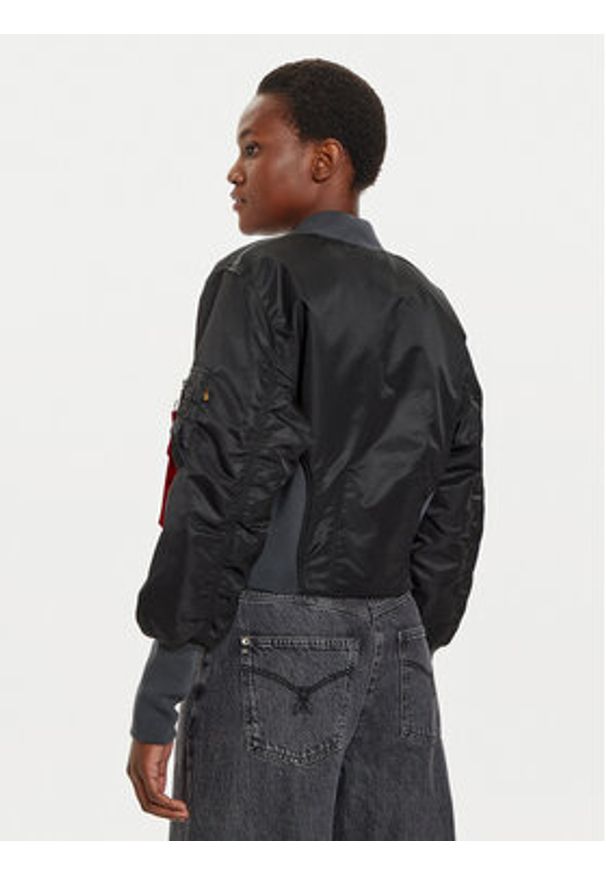 Alpha Industries Kurtka bomber 148003 Czarny Regular Fit. Kolor: czarny. Materiał: syntetyk