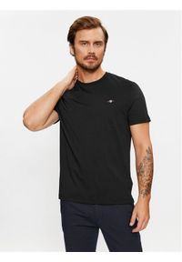 GANT - Gant T-Shirt Shield 2003184 Czarny Regular Fit. Kolor: czarny. Materiał: bawełna #1