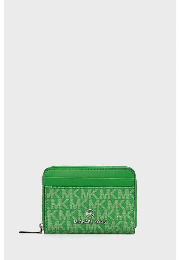 MICHAEL Michael Kors portfel damski kolor zielony. Kolor: zielony