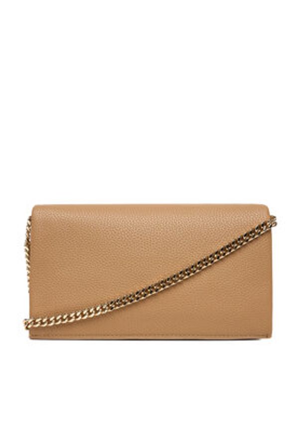 TOMMY HILFIGER - Tommy Hilfiger Torebka Th Her Flap W/Chain AW0AW17403 Beżowy. Kolor: beżowy. Materiał: skórzane