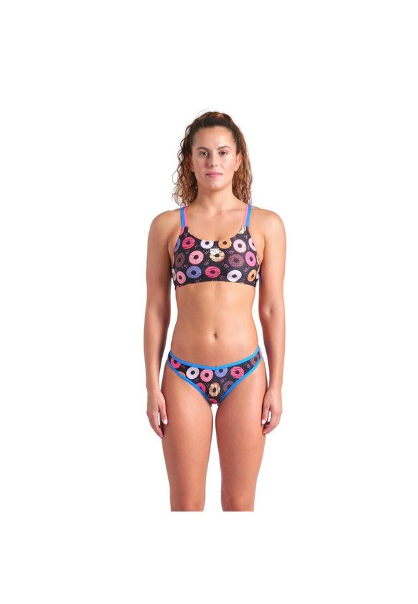 Strój Kąpielowy Damski Arena Donuts Bikini Bandeau. Kolor: fioletowy, wielokolorowy, różowy