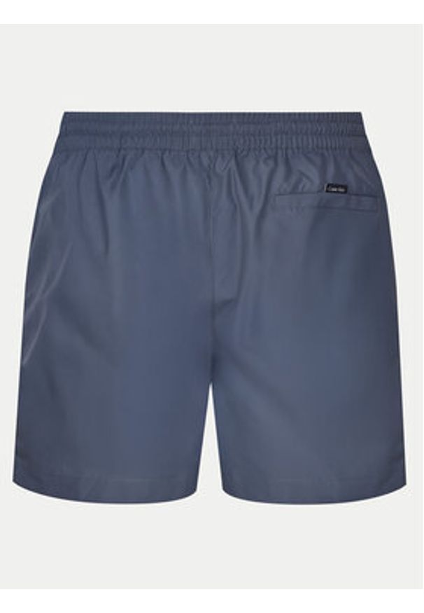 Calvin Klein Swimwear Szorty kąpielowe KM0KM01109 Niebieski Regular Fit. Kolor: niebieski. Materiał: syntetyk