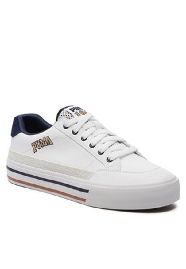Puma Sneakersy Court Classic Vulc Retro Club 395089-01 Biały. Kolor: biały. Materiał: skóra