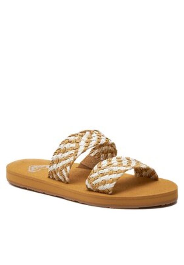 Roxy Klapki ARJL101177 Brązowy. Kolor: brązowy. Materiał: skóra