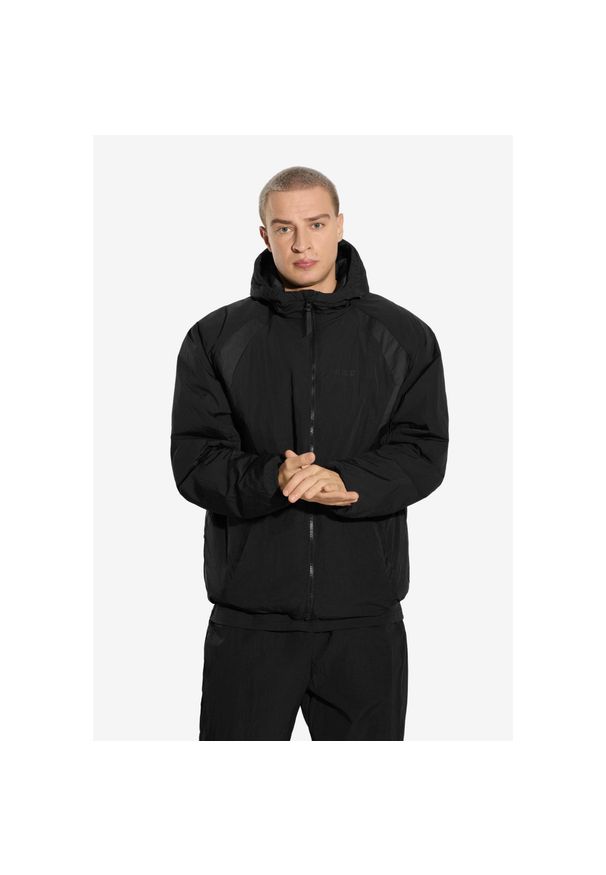 Kurtka turystyczna męska Prosto Contrast przejściowa. Kolor: czarny