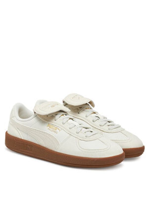 Puma Sneakersy Palermo Premium 401744 01 Écru. Materiał: skóra, zamsz