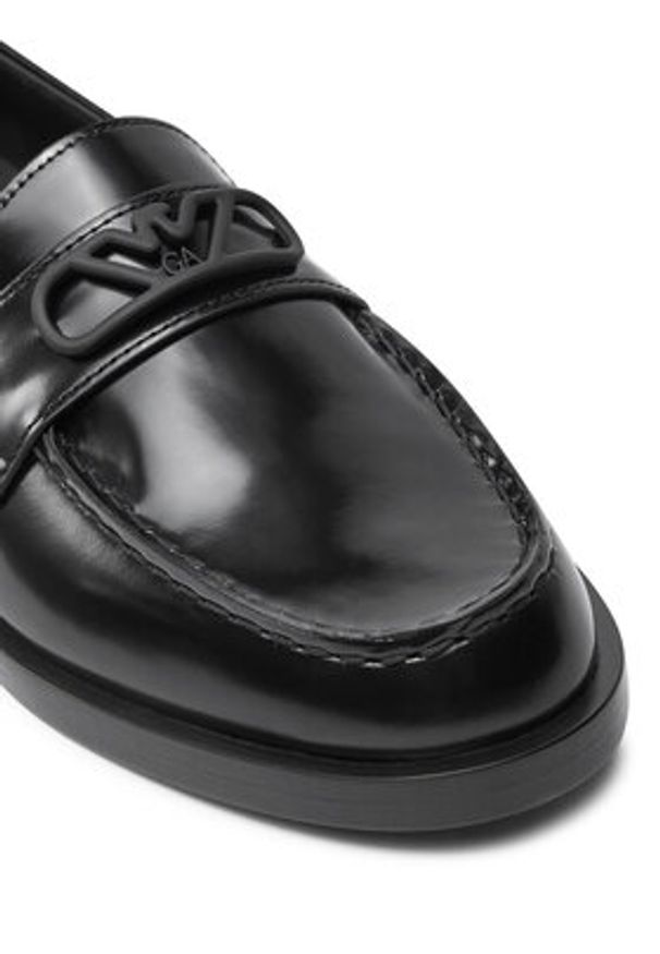 Emporio Armani Mokasyny X3A109 XF818 00002 Czarny. Kolor: czarny. Materiał: skóra