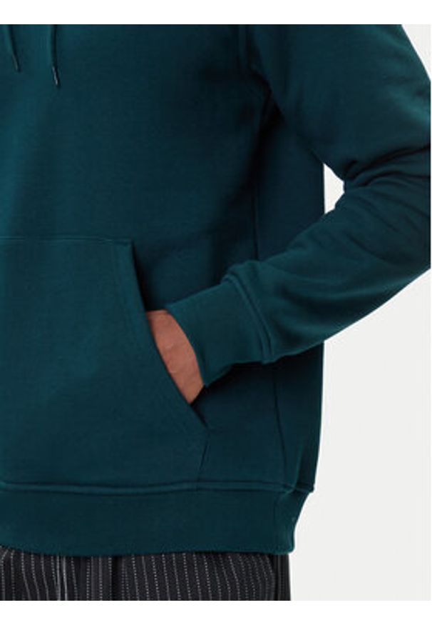 Adidas - adidas Bluza Trefoil Essentials JZ3589 Zielony Regular Fit. Kolor: zielony. Materiał: syntetyk, bawełna