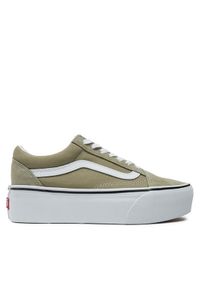 Vans Tenisówki Old Skool Stackform VN0009PZOLV1 Zielony. Kolor: zielony. Materiał: materiał