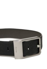 Calvin Klein Pasek Męski Faceted Buckle 35Mm Adj/Rev LV04D7010G Czarny. Kolor: czarny. Materiał: skóra